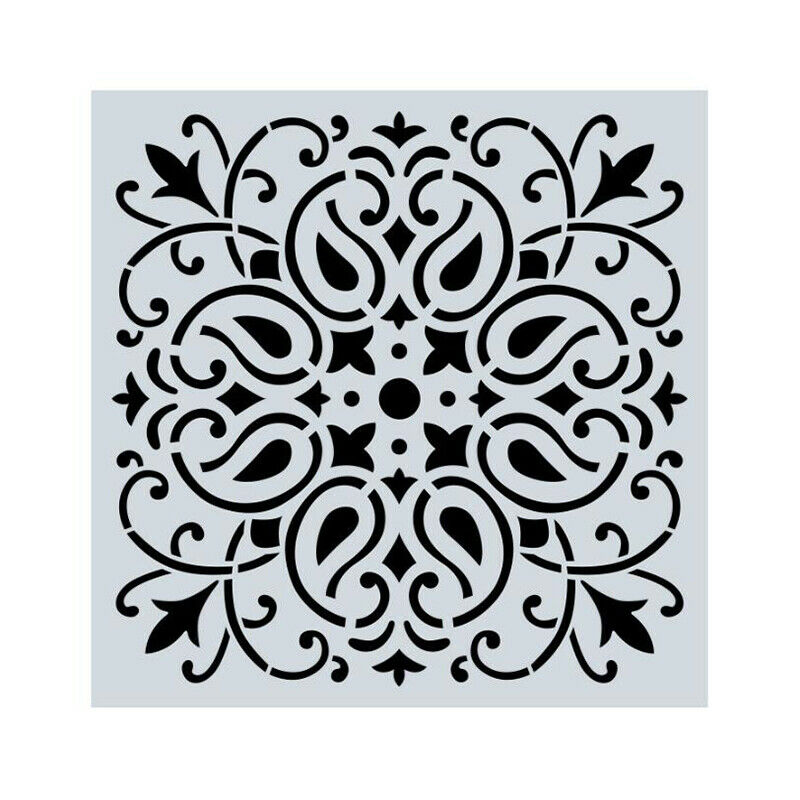 16pcs/Set Mandala Stencils Painting Floor Wall Stone Painting Template To.l8