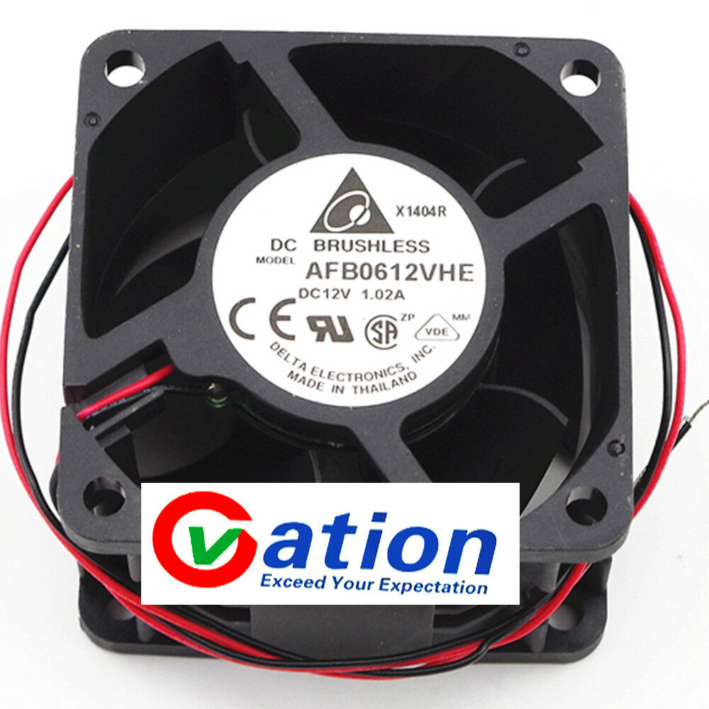 For DELTA DC FAN AFB0612VHE 60MMX60MMX38MM 12V AFB0612VHE-T6U9 AxialBall