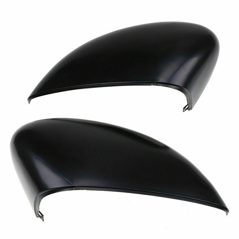 Matte Black Side View Mirror Covers Replace Fits 2011-2017 Ford Fiesta Hatchback