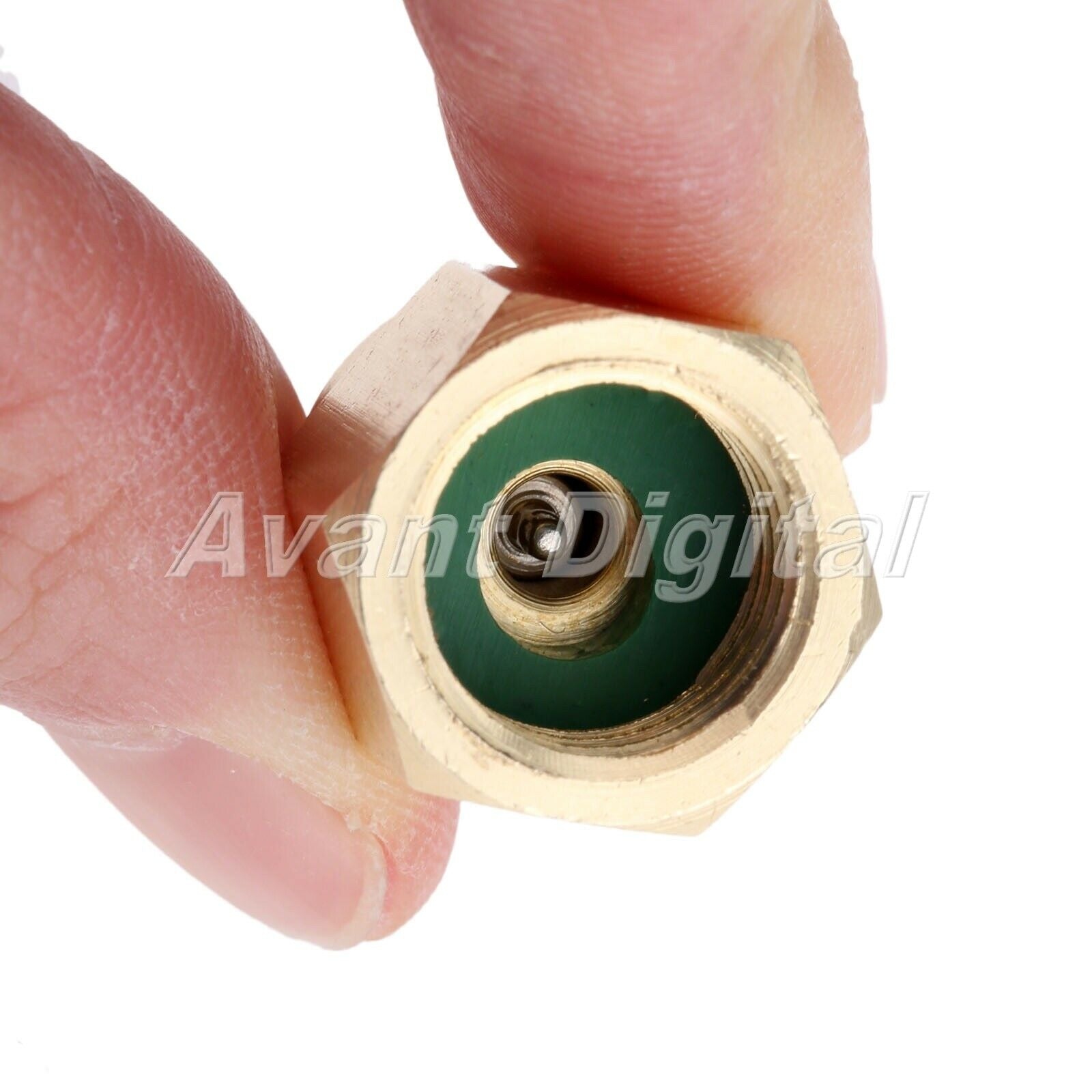 R134a Refrigerant Tank Adapter 1/2'' ACME Female x 1/4'' Male Flare Fitting Hot