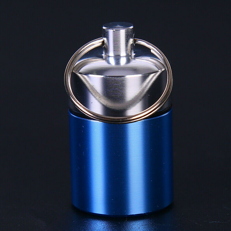 Mini Portable Aluminum Pill Case Carry Bottle Earplugs Box Keychain Conta.l8
