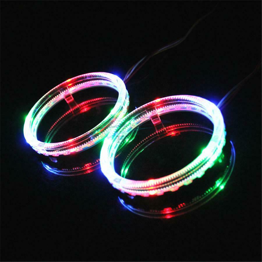 12V-24V RGB Multi-color PC Protector Lens Angel Eyes Ring Lights For iOS Android