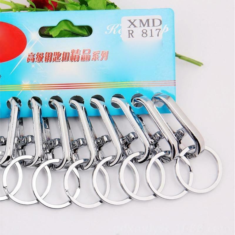 Fast Key Carabiner Ring Stainless Steel Buckle Key Release Anti-lost Car Fishing