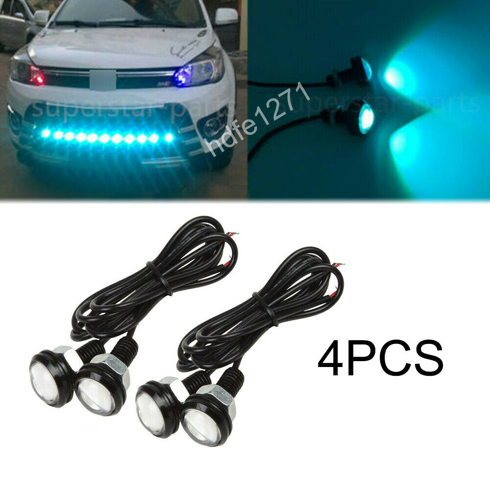 4x Waterproof LED Rock Light for JEEP ATV SUV Off-Road Underbody Trail Ice Blue