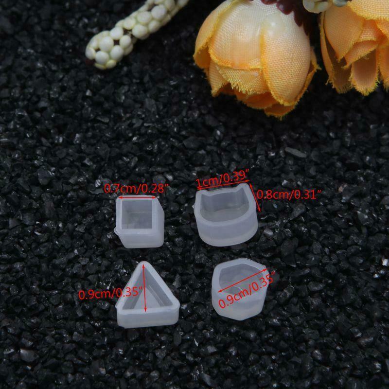 Earrings Epoxy Mold Set DIY Stud Earring Jewelry Making Material Ear Hook
