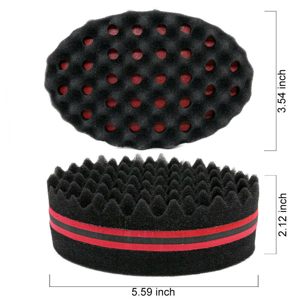 Double Side Wave Hair Brush Sponge For Curly Hair Style DIY Tool Accessories AU