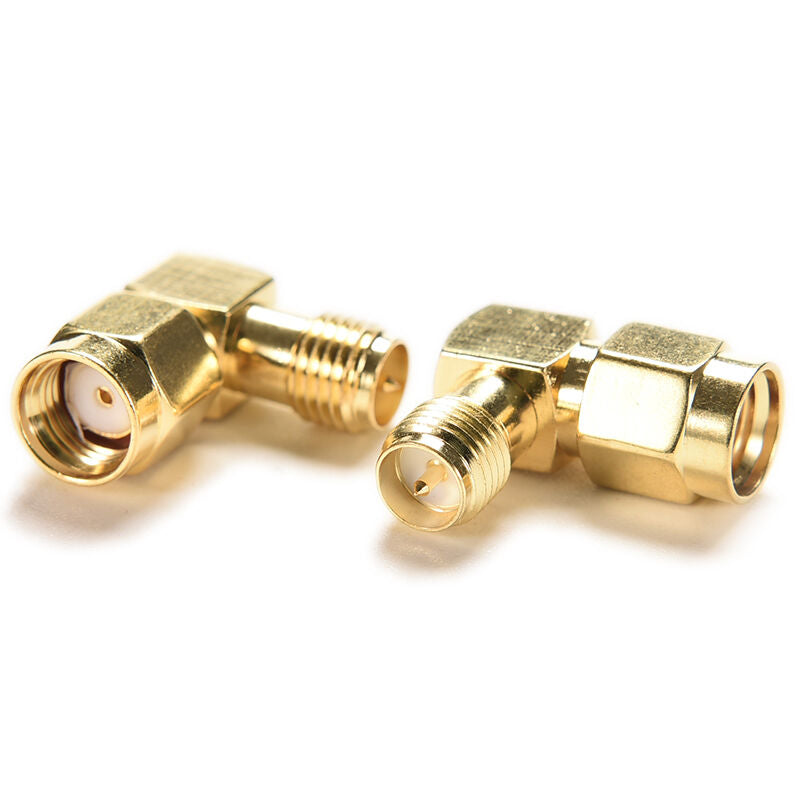 New Adapter 90° RP.SMA male jack to RP.SMA female plug connector right ang.l8