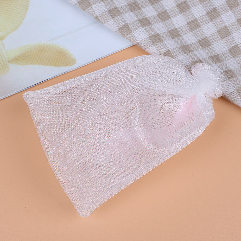 2X Soap foaming net saver bag suds bubbles maker skin care bath bubble mes.l8