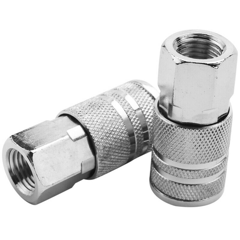14pcs Air Line Hose Compressor Fitting 1/4 Inch Bsp Metal Connectors Coupler MD3