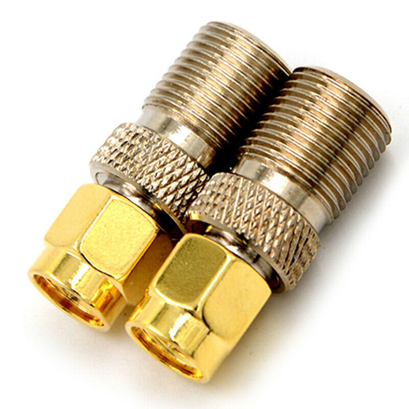 1PC F Female Jack to SMA Male Plug Straight RF Coax Coaxial Connector Ada.l8