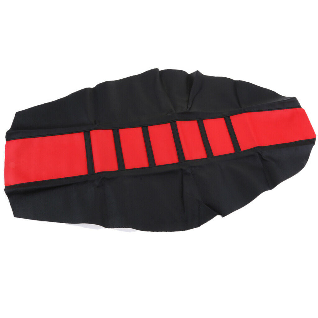 Universal Motorbike Anti-slip Breathable Seat Cover 828x465mm Black (Red)