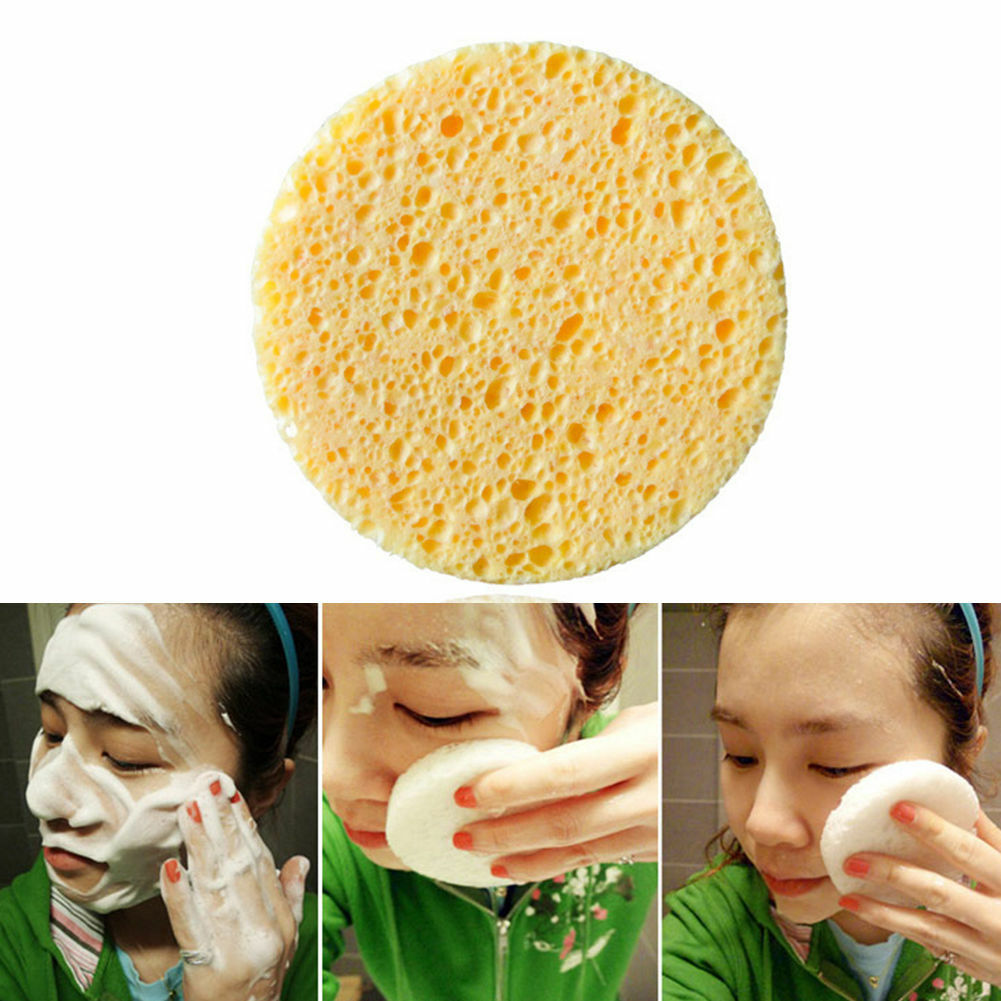 4PCS Useful Facial Soft Puff Face Cleansing Washing Sponge Pad Makeup Remover LU