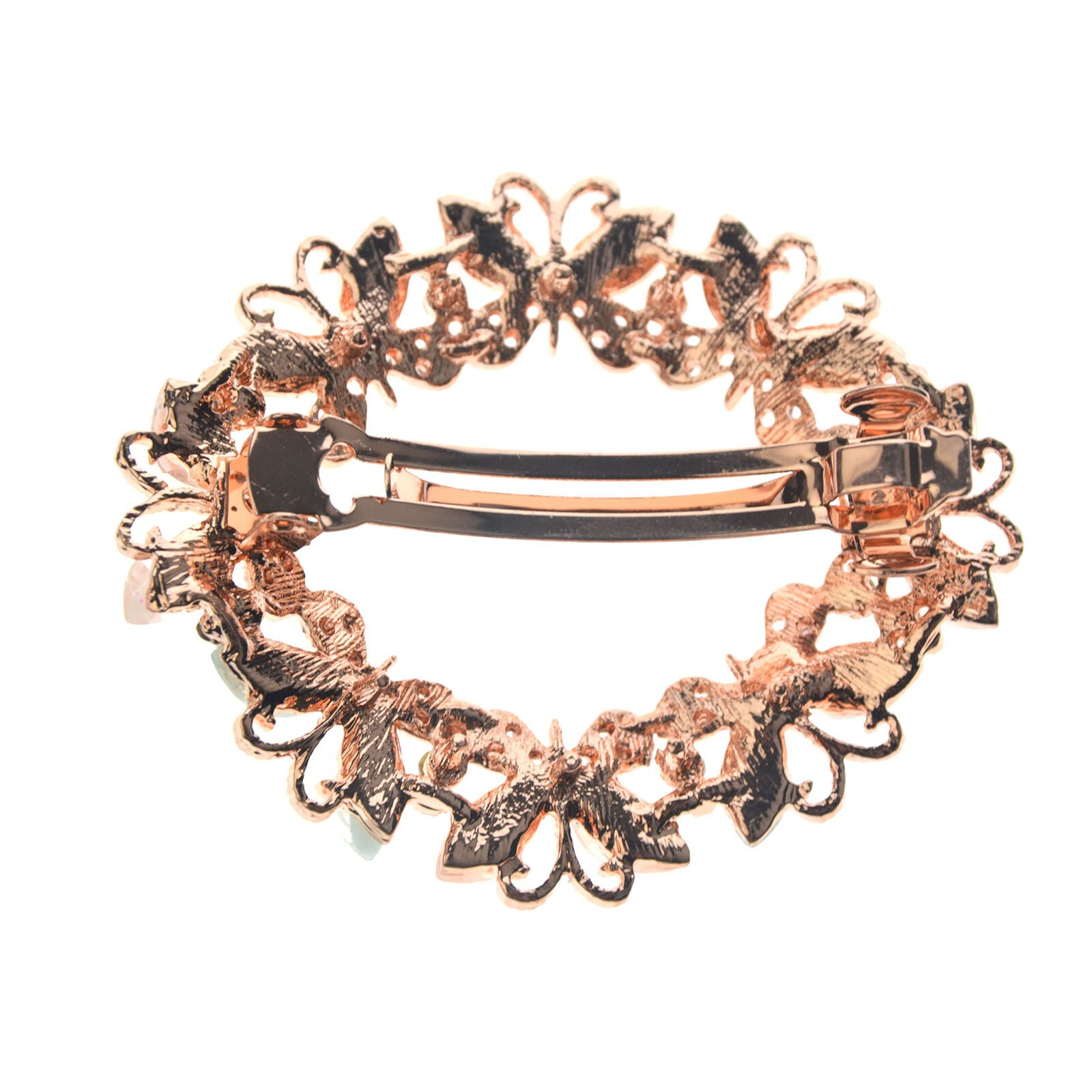 Girls Hair Clip Crystal Rhinestone Fashion Flower Barrette Clamp Hairpin