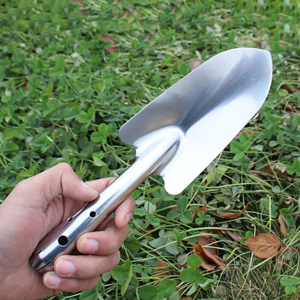 Stainless Steel Garden Trowel Potting Soil Scoop Hand Shovel Tool Soil Diggers