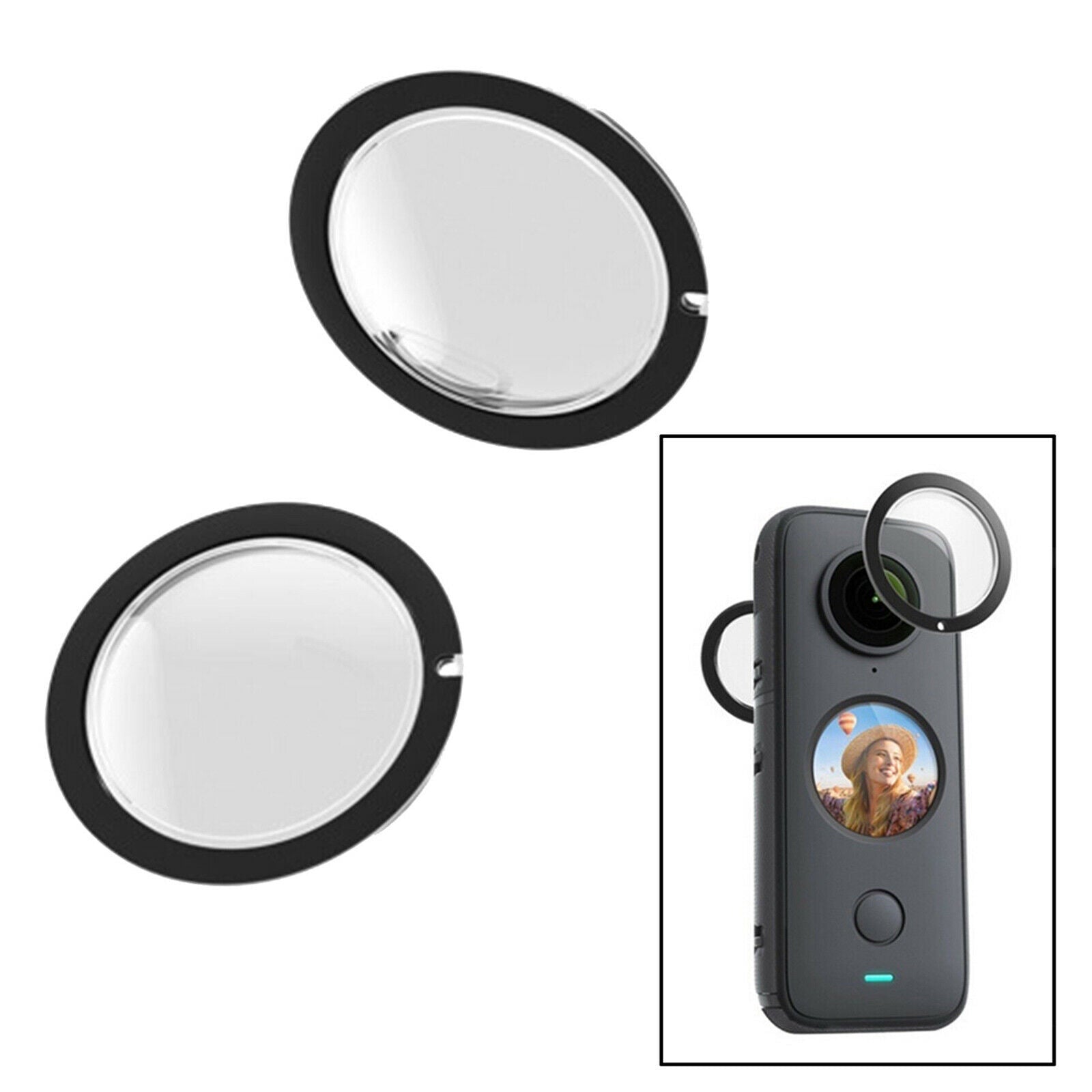 2 Pieces Lens Guard with Double-sided Adhesives Prying Tool Accessories