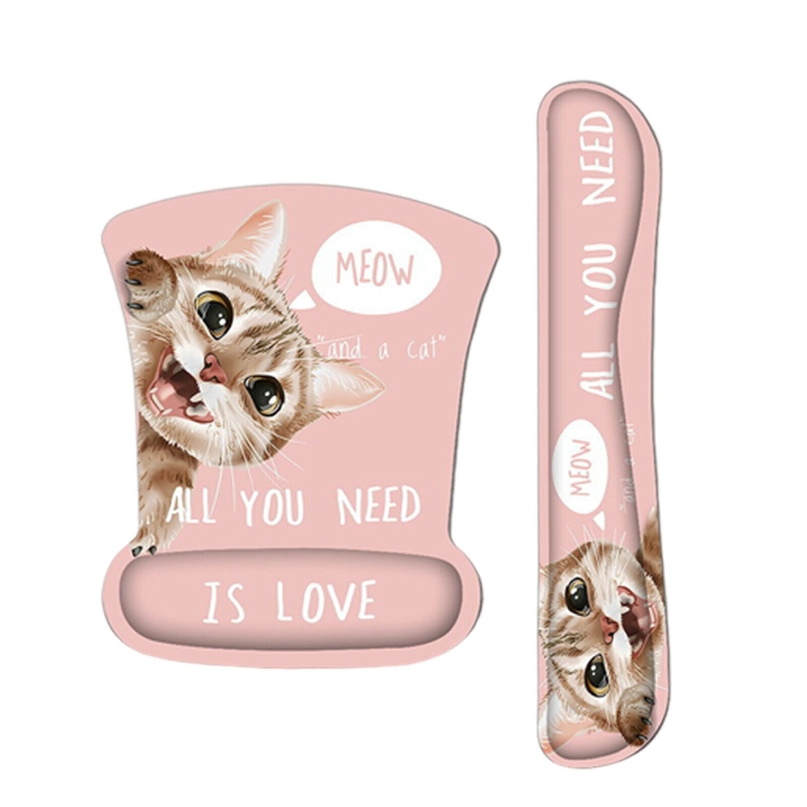 Mouse Pad Wrist Support and Keyboard Wrist Rest Pad, Ergonomic Mousepad,