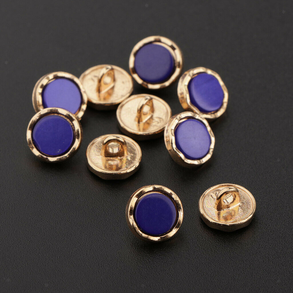 10x Round Shank Buttons Scrapbook Cardmaking DIY Crafts Decorative Button