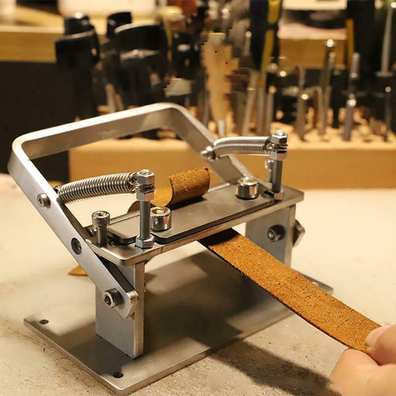 Craft Leather Splitter Machine DIY Manual Cutting Peeler Rolling Bearing Tool