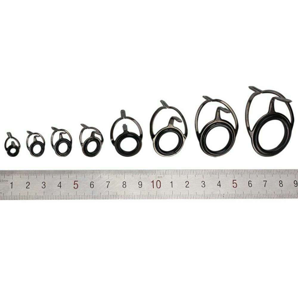 Steel Repair Kit Fishing Rod Guide Tackle Box Accessories Eye Ceramic Ring