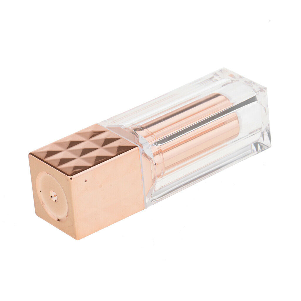 Pack of 5 Diamond Pattern DIY Lipstick Tubes Containers with Clear   Set