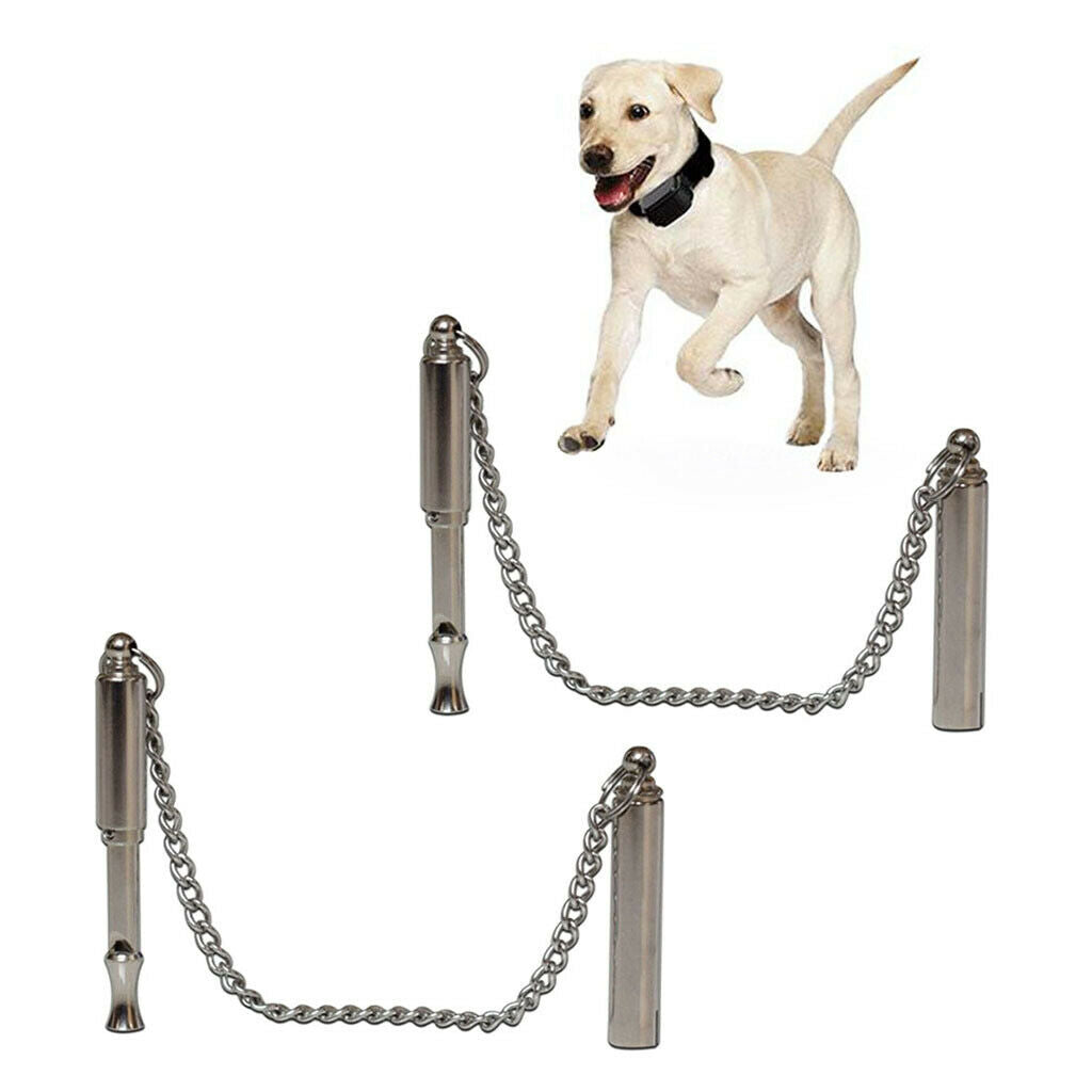 2 Dog Training Whistle Ultrasonic Stainless