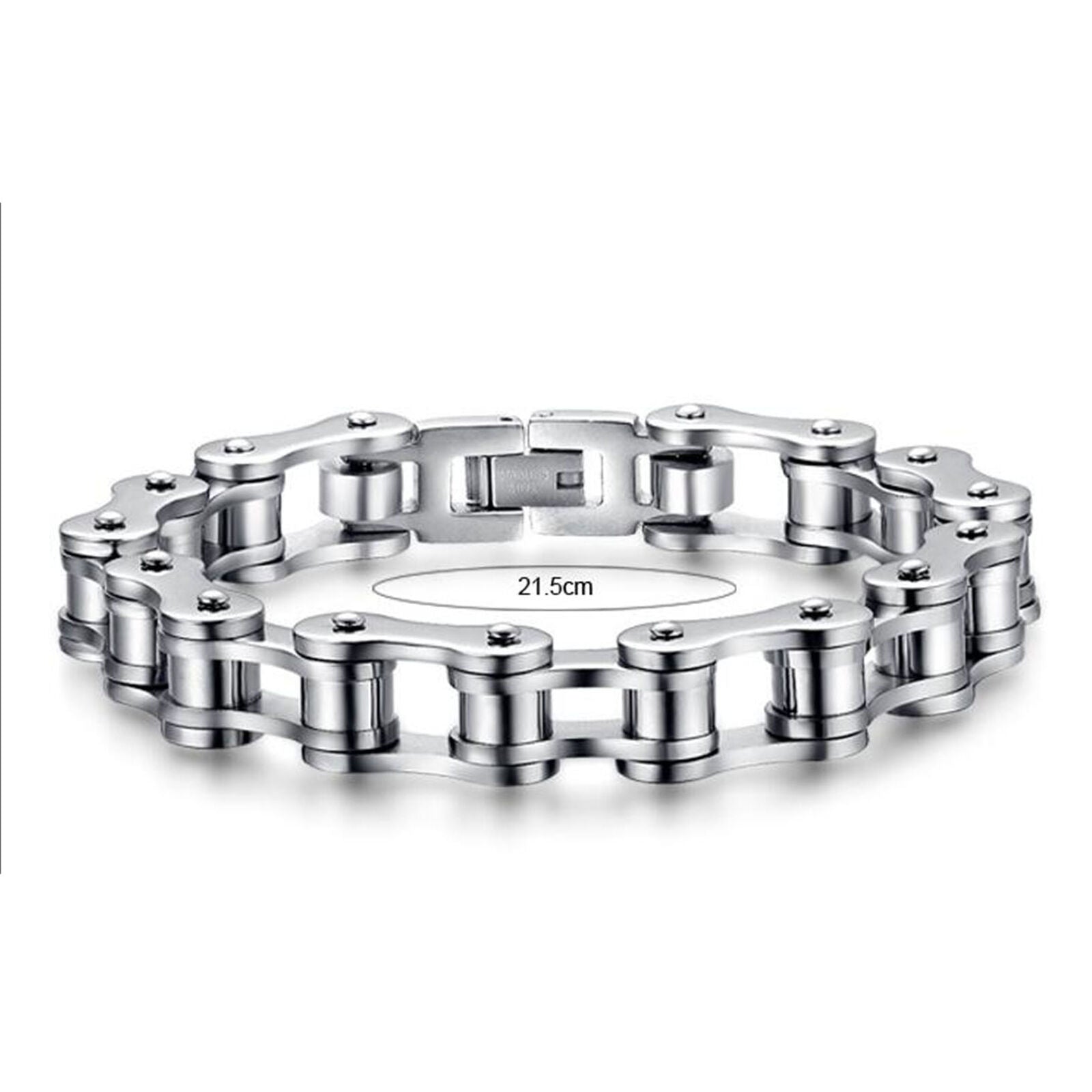 Heavy Duty Men Biker Motorcycle 316L Stainless Steel Chain Bracelet Bangle
