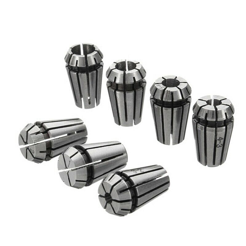 7Pcs ER11 1-7mm Sp Collets with ER11A 5mm Motor Shaft Holder Extension Rod P3PP1