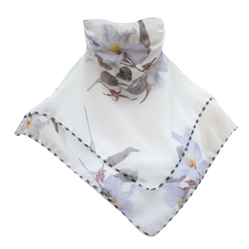 3 Pack Floral Face Scarf Outdoor Dust-proof Sun Protective Silky Scarf