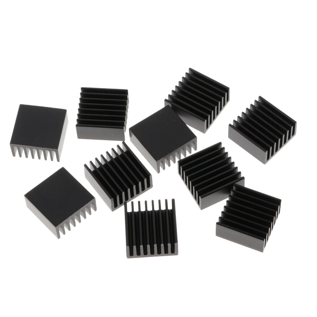 10 Pieces Aluminium Heat Sink Kit for Computer,Power IC,Power Equipment