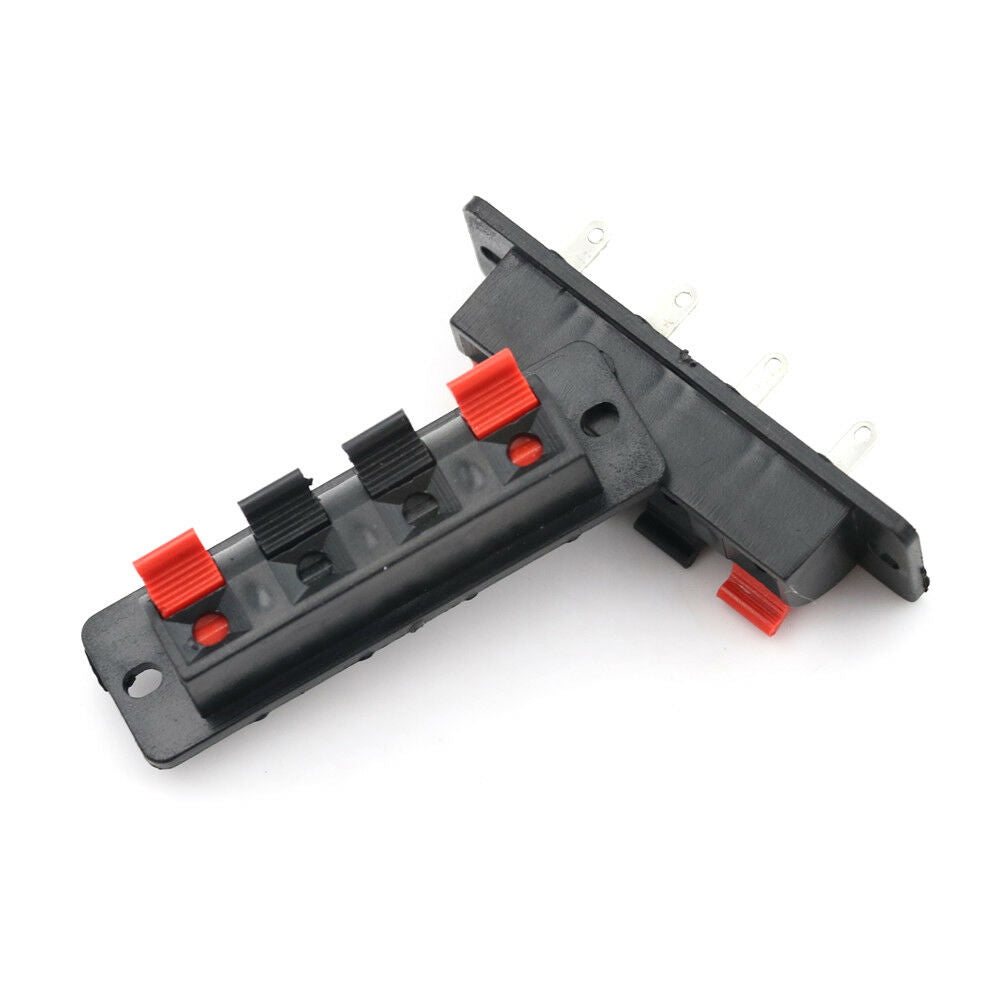 5Pcs Single Row 4 Pin 4 Position Speaker Terminal Board Connectors AdaI xJSJCA