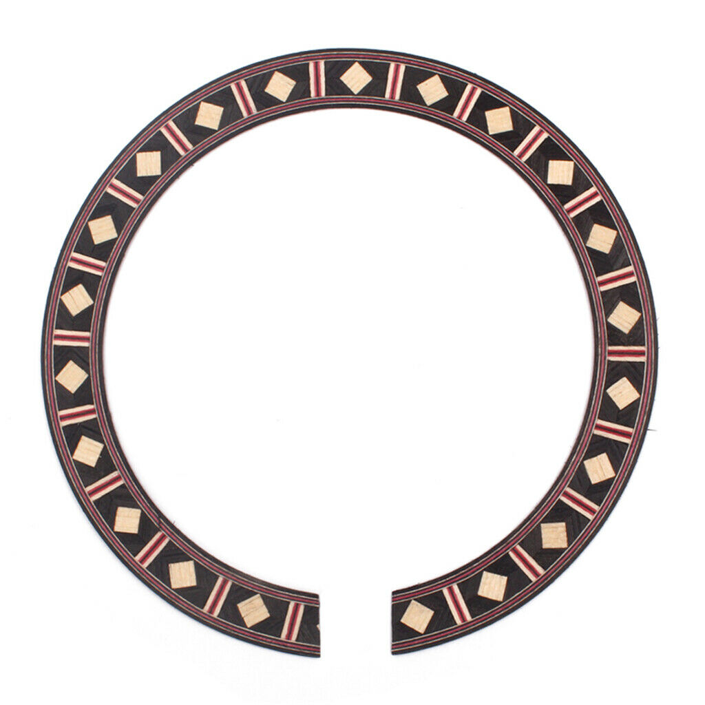 3Pcs Acoustic Guitar Rosette Wood Soundhole Inlay Rosette Luthier Tool Parts