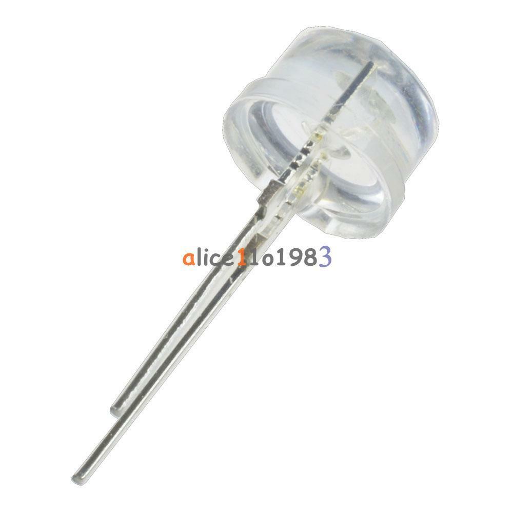 10PCS 8MM Straw Hat 0.5W LED Light Emitting Diode White LED High Power