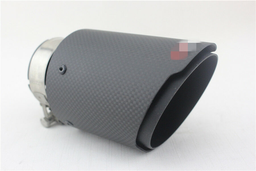 100% Real Carbon Fiber Mattle Exhaust Tips Muffler Car Exhaust Muffler Pipe