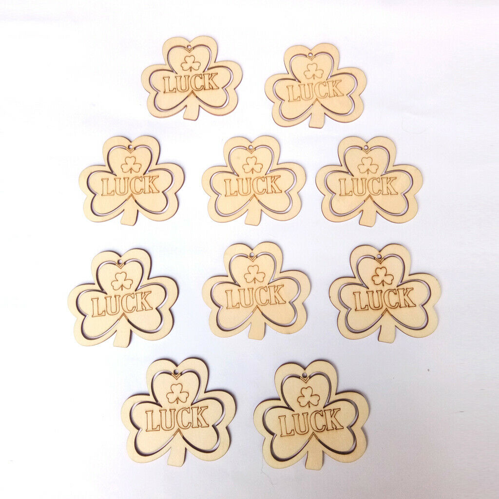 20Pack Cutout Wood   Slice Hanging Pendant Home Xmas Tree Craft Decorations