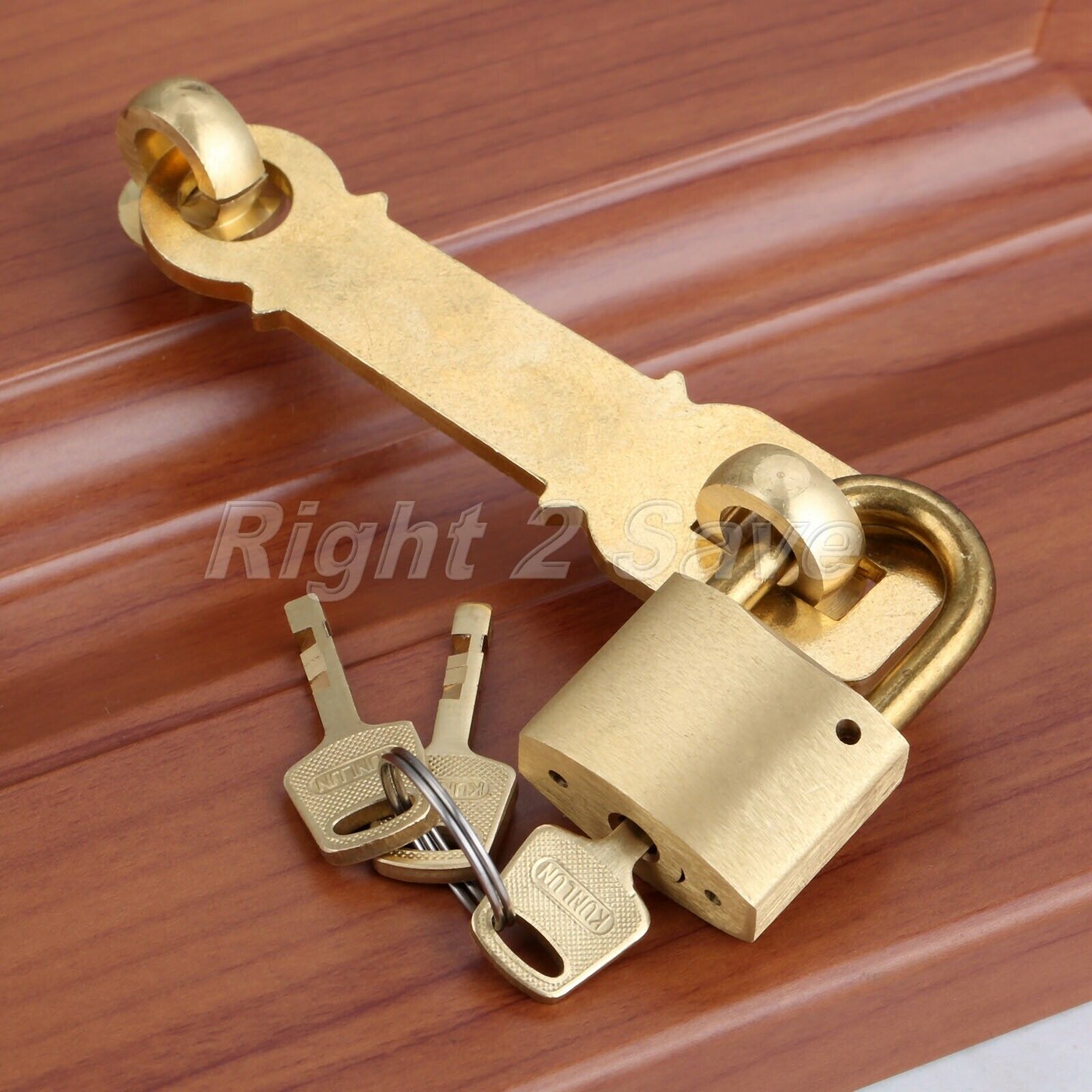 Chinese Style Chic Home Office Cabinet Bolt Latch Buckle Guard Door Padlock Lock