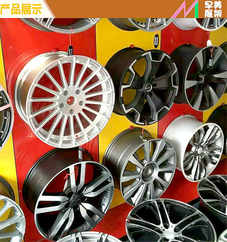 6 PIECES SLAT WALL METAL "J" WHEEL RIM DISPLAY HOOK  HOOKS Suit for 13-22 inch