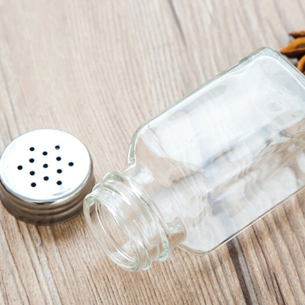 Glass Seasoning Bottle BBQ Sealed Jar Salt Pepper Bottle Seasoning Spice Box