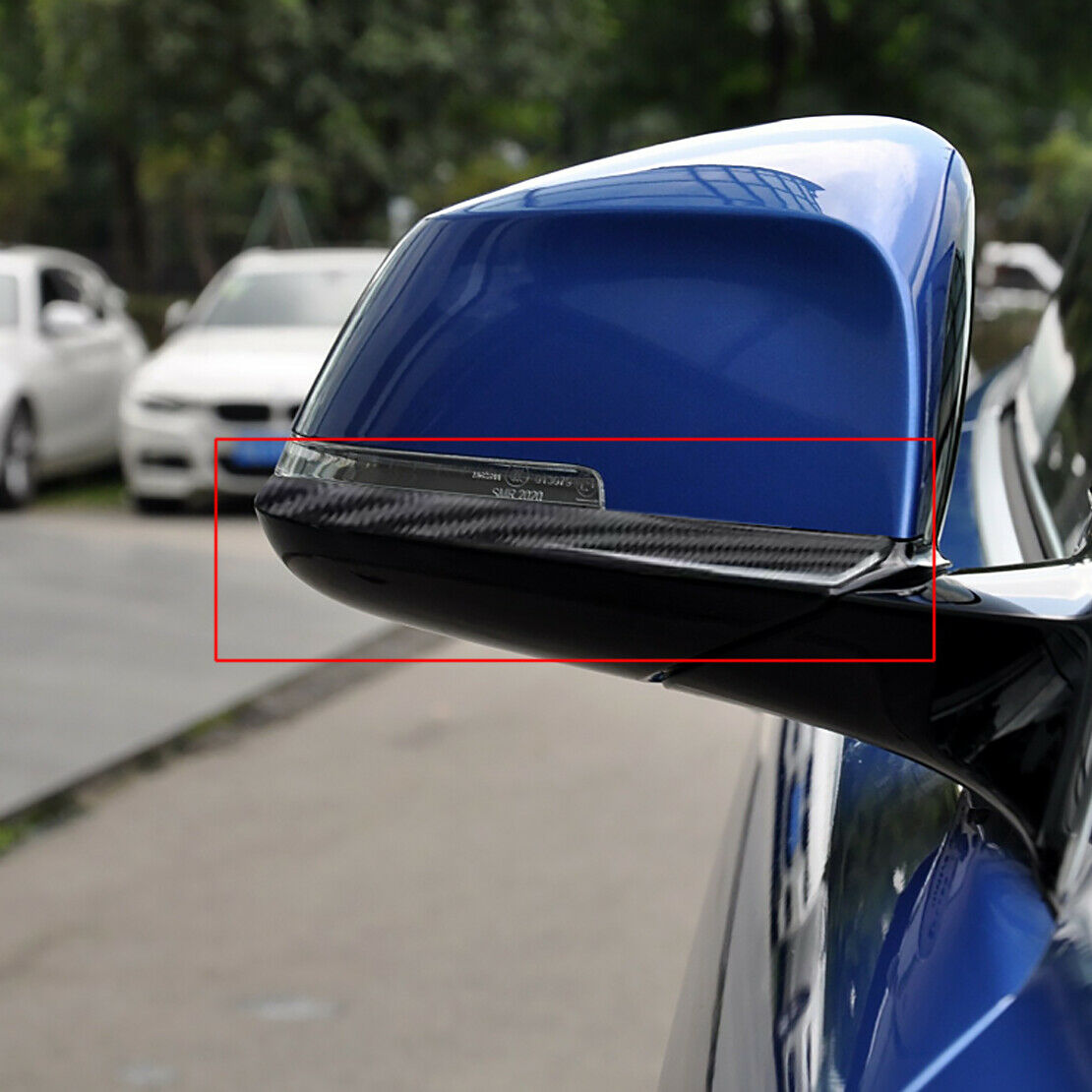 Pair Rearview Side Mirror Stripe Protector Trim fit for BMW 3 4 Series F30 F34