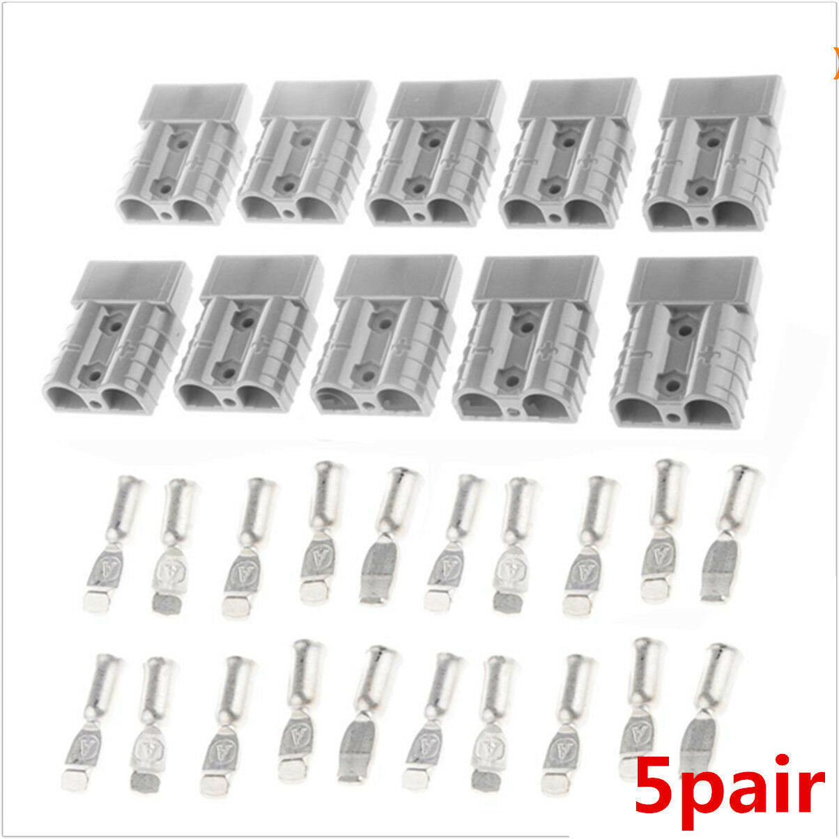 10X 50A 6AWG Plug Connect Battery Quick Connector Kit Disconnect Winch Car Truck