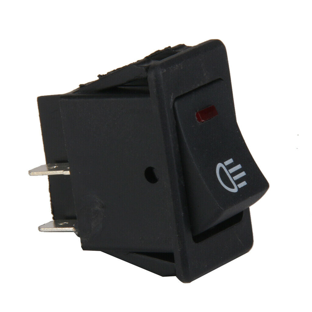 12V 35A Universal Car Fog Light Rocker Switch LED Dash Dashboard 4Pin Red
