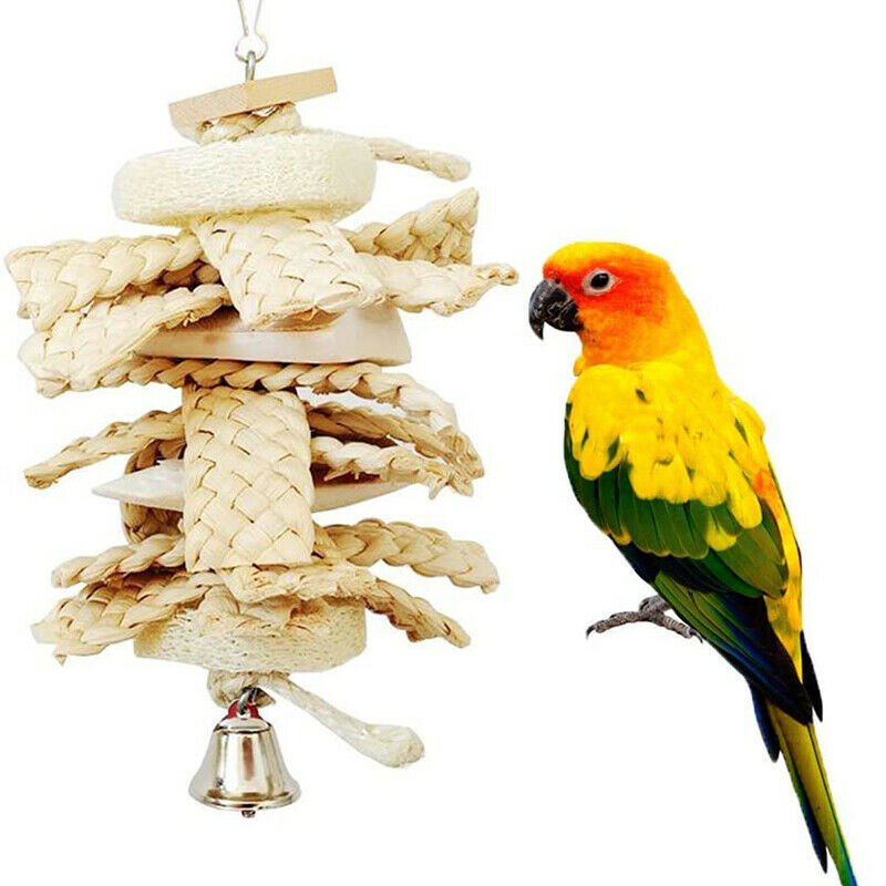 Parrot Pet Bird Chew Cages Hang Toys Chewing Swing Toys Cage Hanging Toys HN US