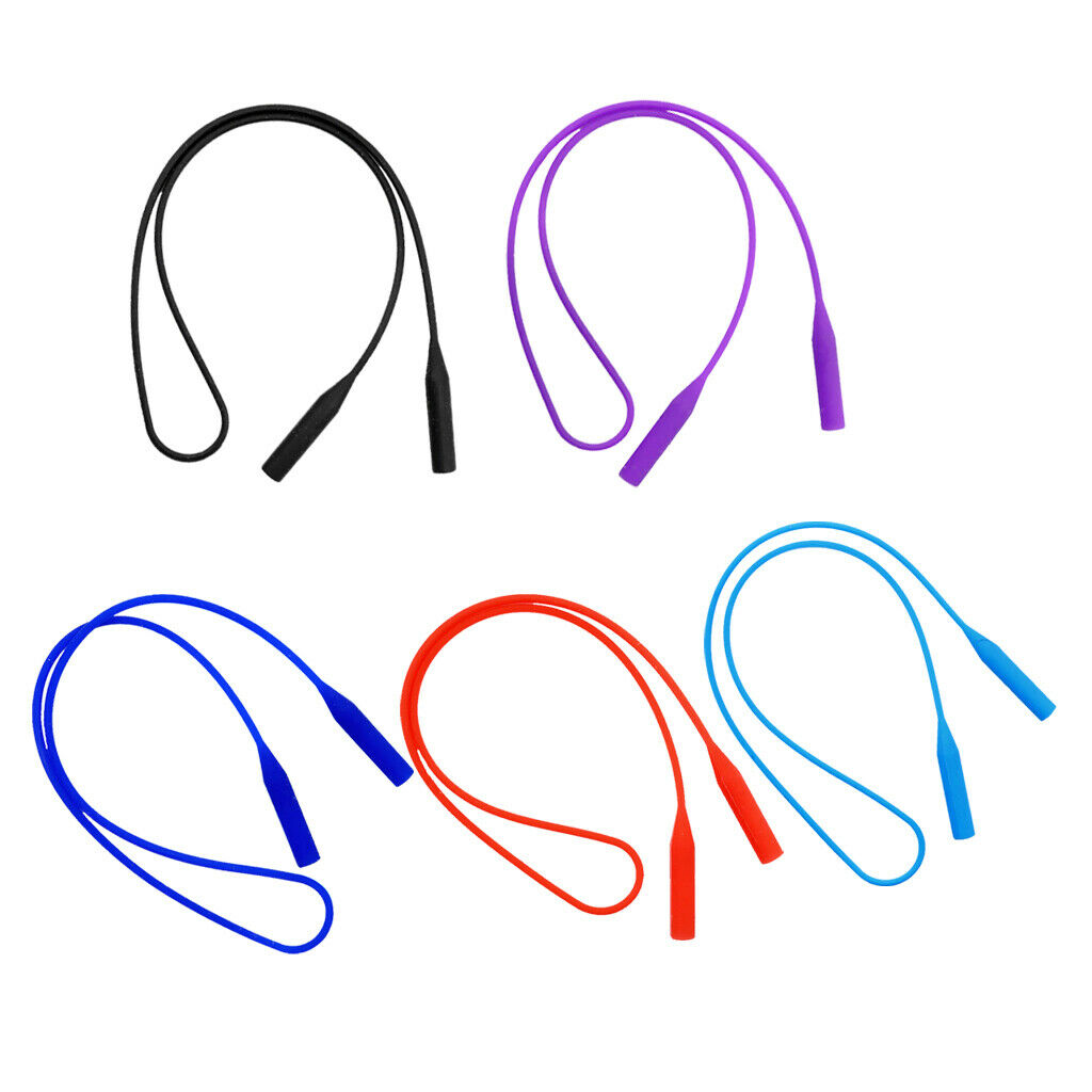 5x 52cm Long Elastic Reading Glass Spectacles Neck Cord Eyeglasses Strap