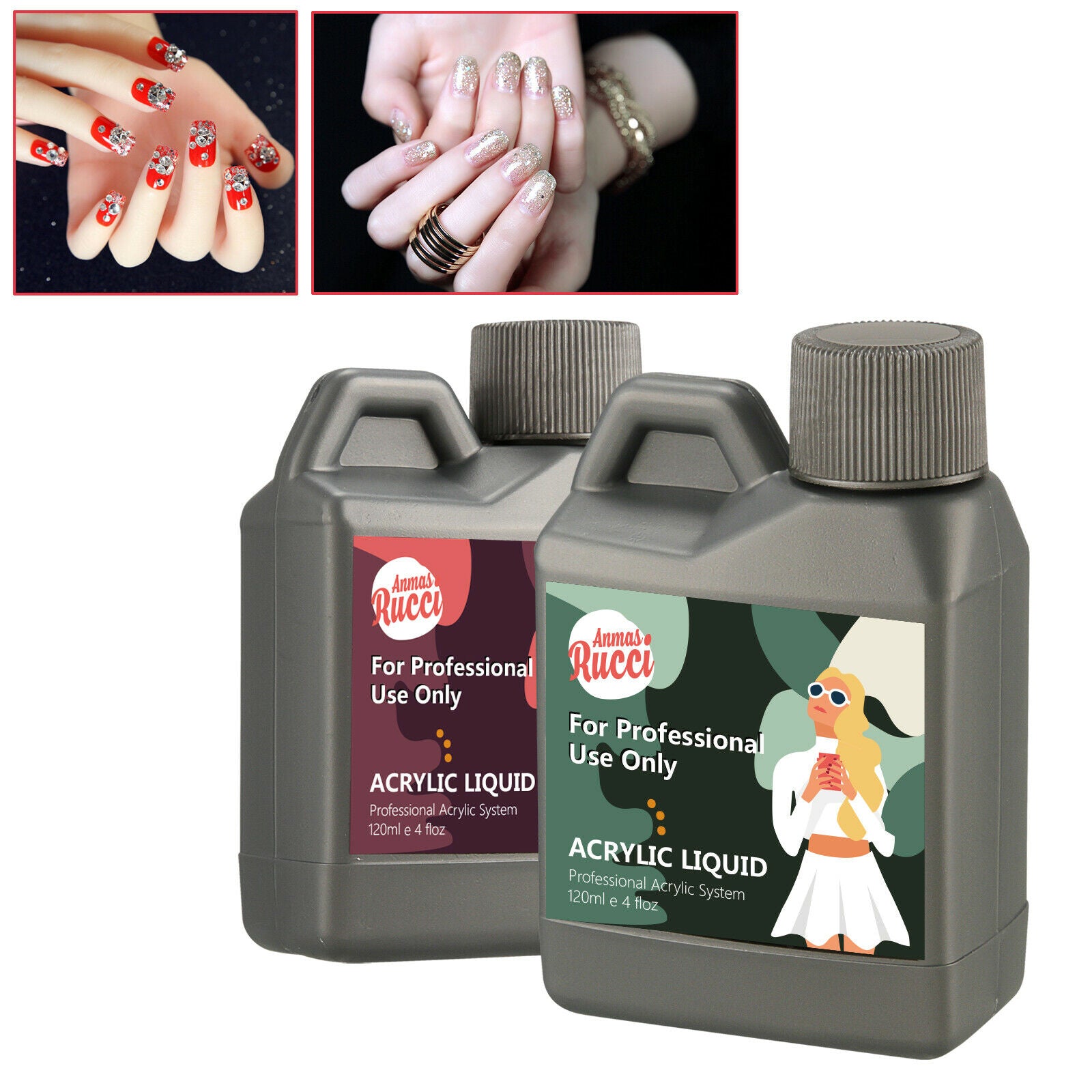 Professional Acrylic Liquid for Nail Art Powder Tips 120ml/4 floz Nail Extension