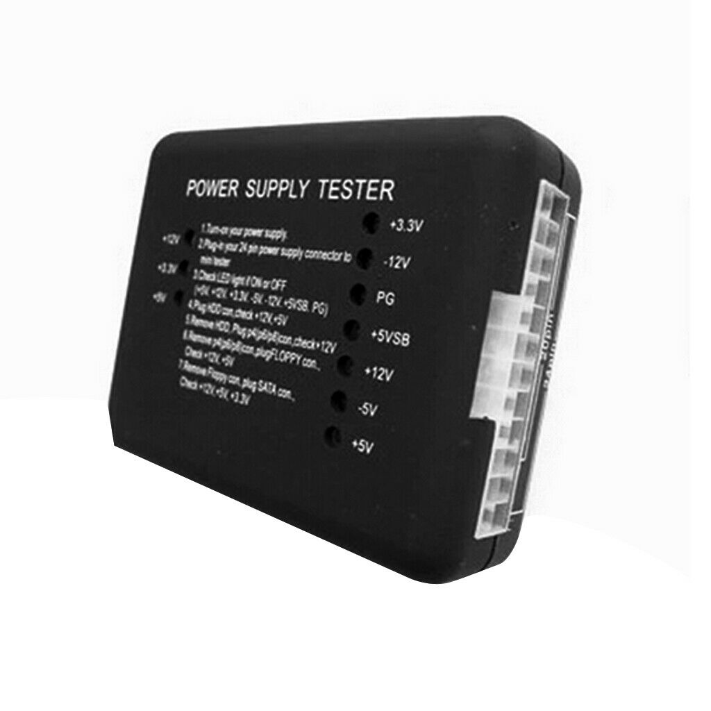 Computer PC Power Supply Tester 20/24pin for PSU ATX SATA HDD Mete Tester