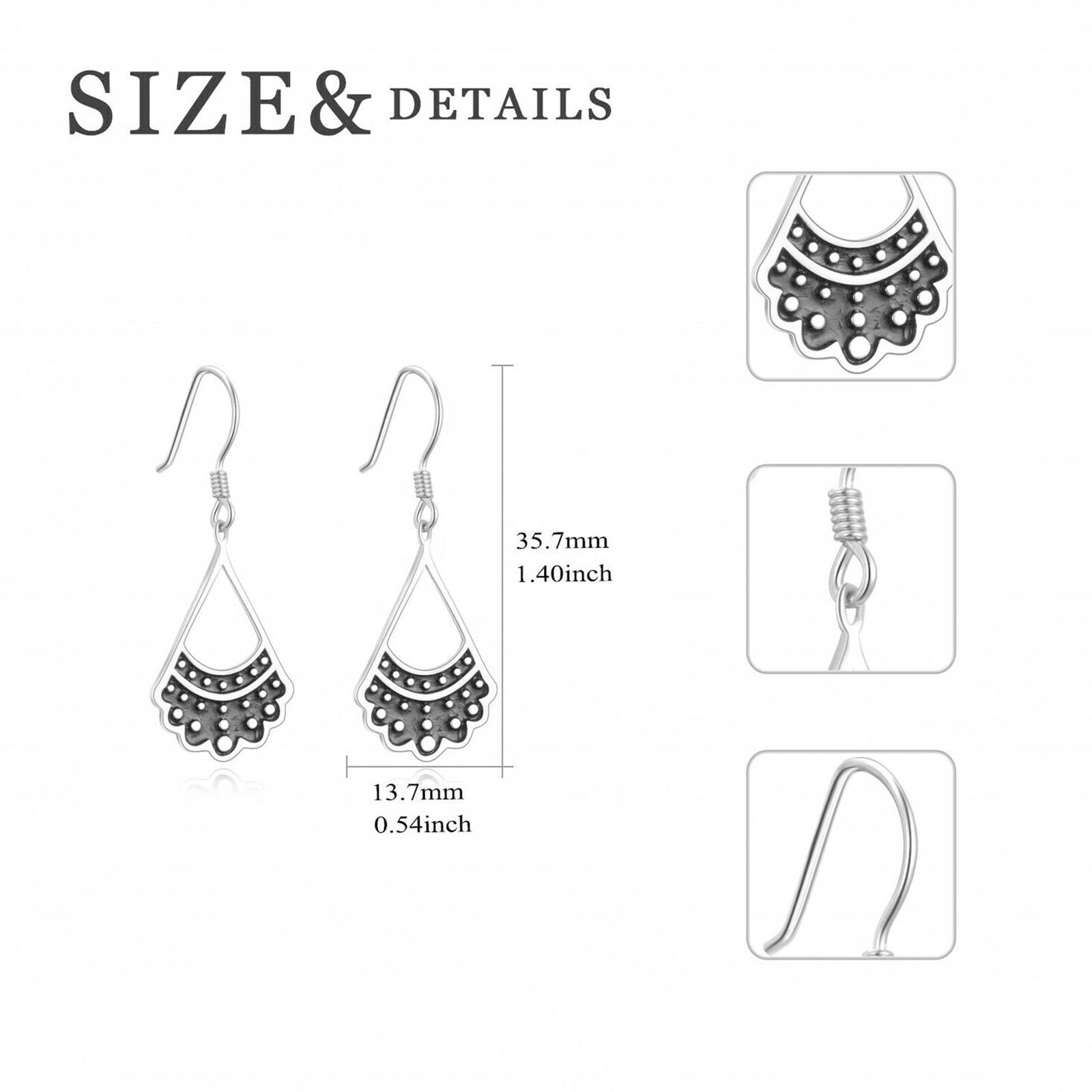 1Pair Fashion Alloy rbg Dissent Collar Earrings Dangle Drop Jewelry Gifts