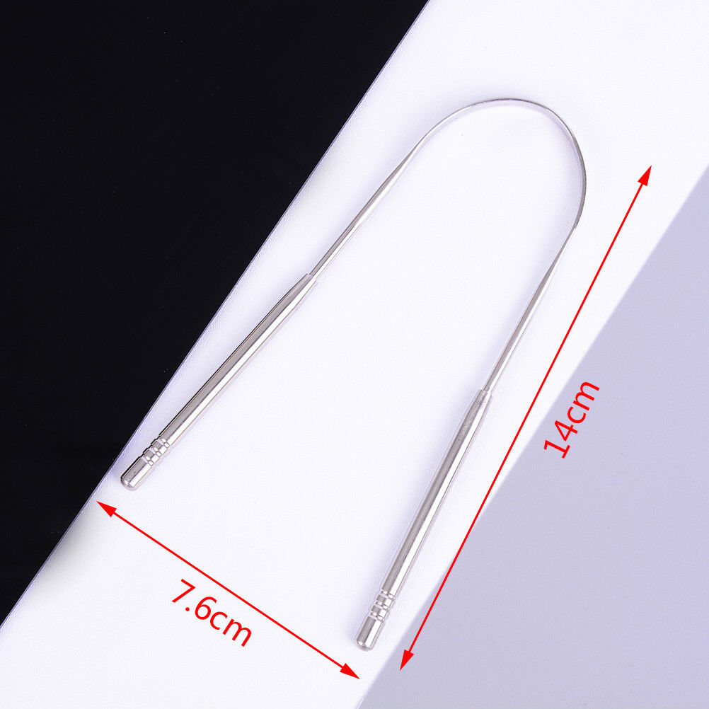 Stainless Steel Tongue Scraper Cleaner Fresh Breath Cleaning Tongue Care  JCBD
