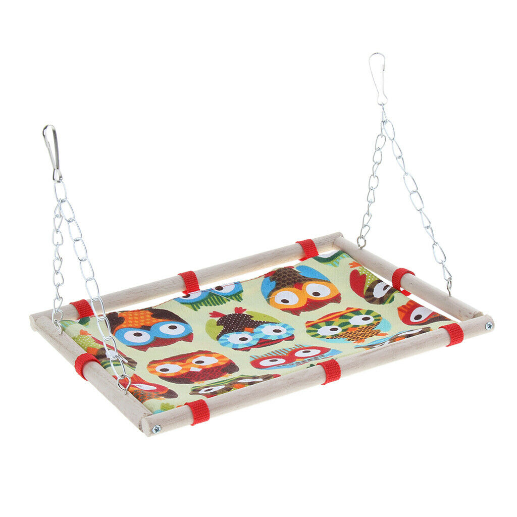 Small Pet Cage Hanging Canvas Bed Mat Hammock for Bird Parrot
