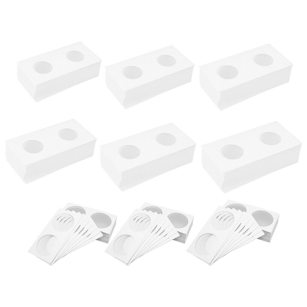 600-pieces Coin Flips Mega Cardboard Coin Holder Card for All Sizes 12 Sizes