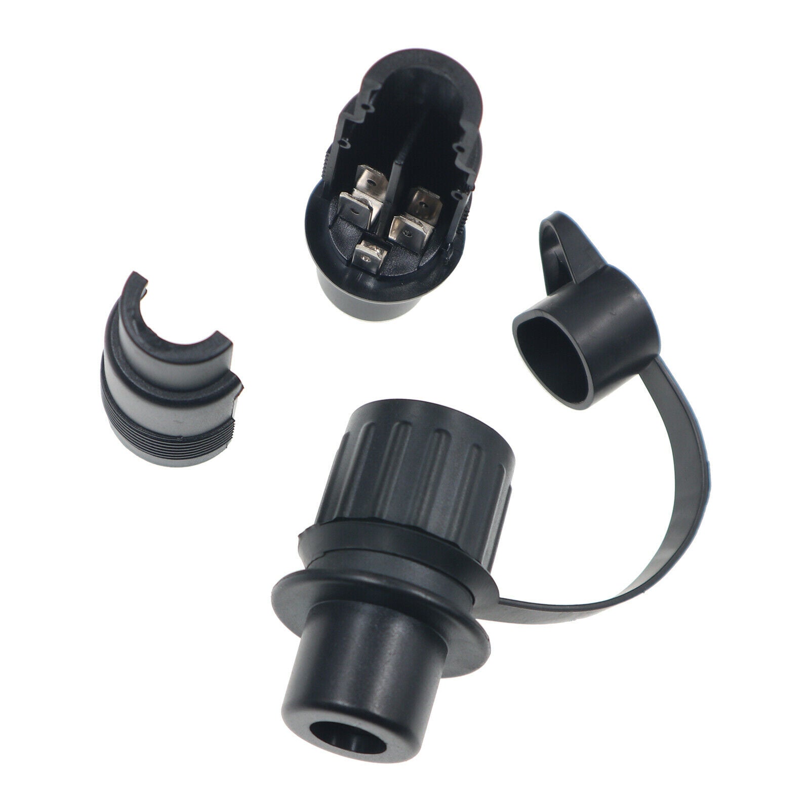 New 12V 3-Pins Electrical Cable Connector Plug Socket for Trailer Caravan Truck