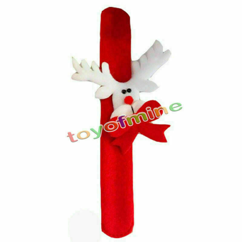 Santa Claus Deer Beer Slap Circle Bracelet Christmas Xmas Gift Decoration Random